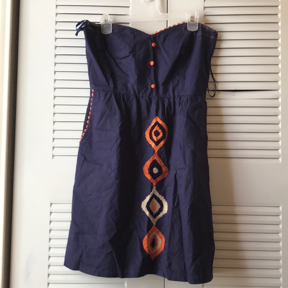 Strapless Judith March dress